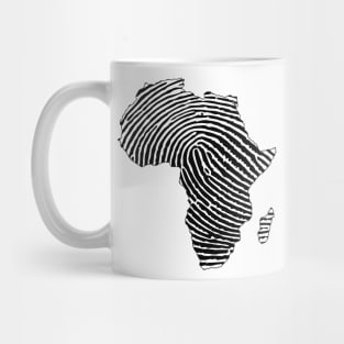 Africa, Africa Fingerprint, Black History, Black Girl Magic, Black Lives Matter Mug